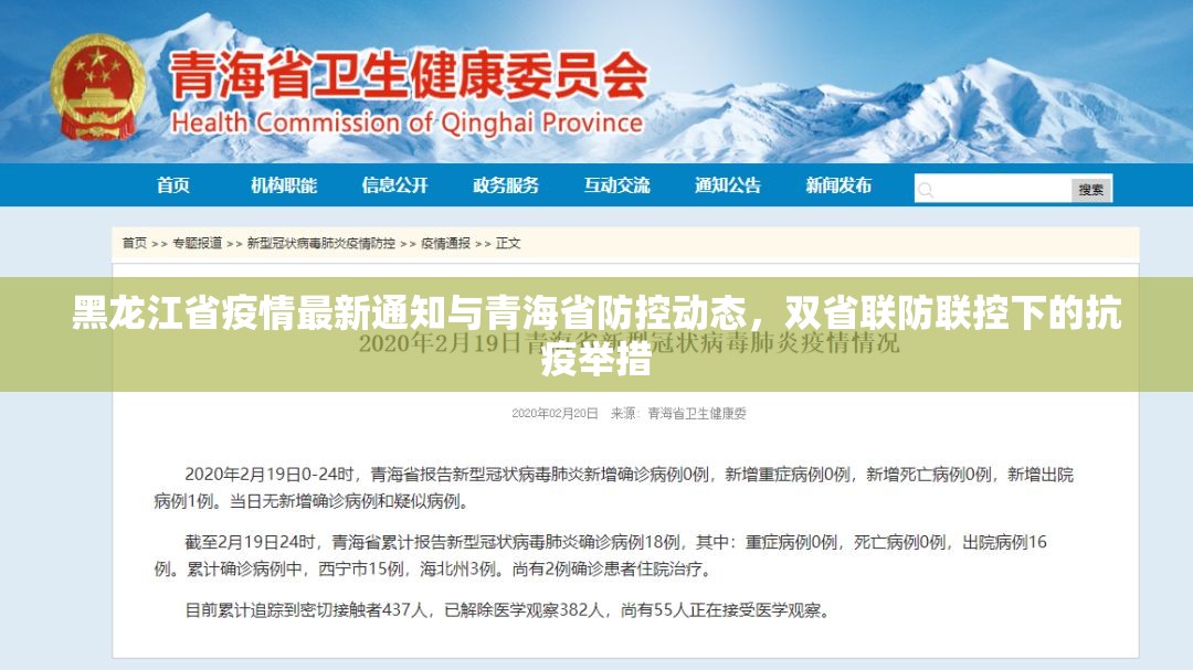 黑龙江省疫情最新通知与青海省防控动态，双省联防联控下的抗疫举措