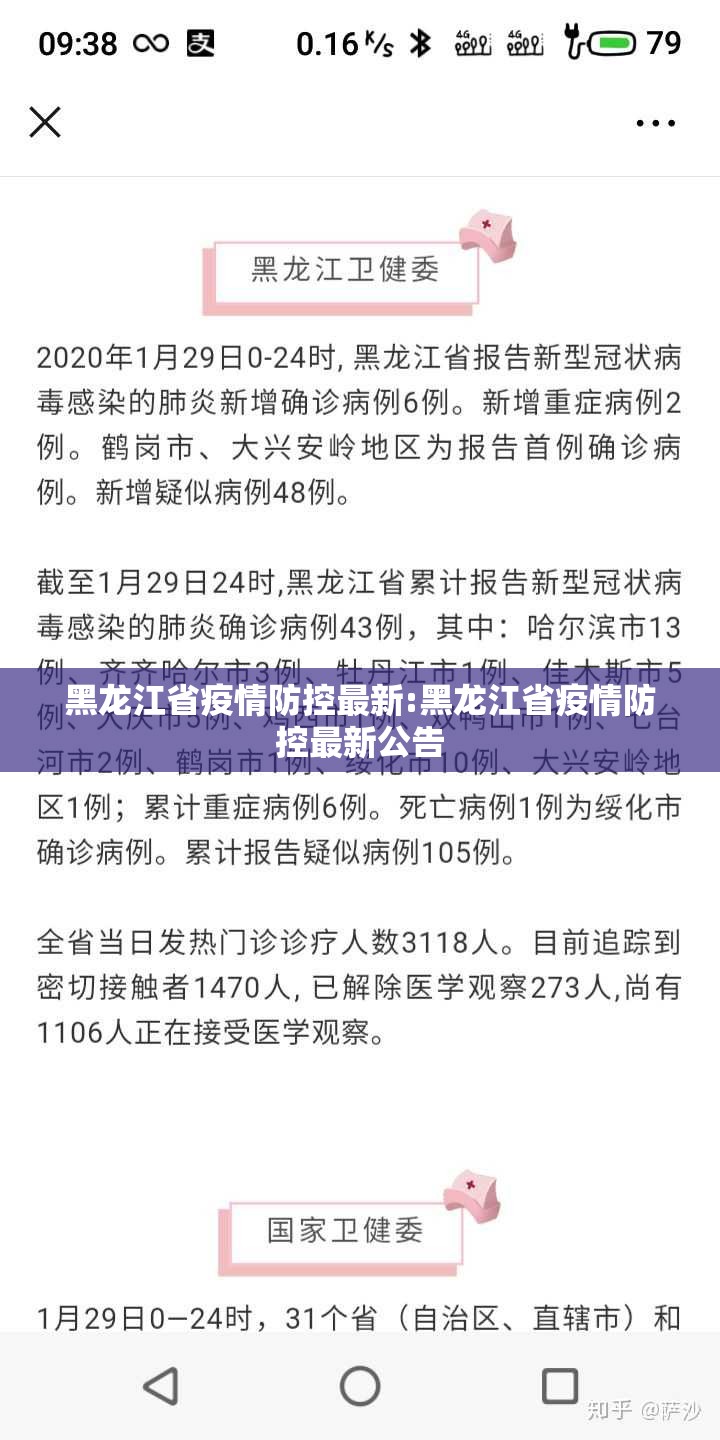 黑龙江省疫情防控最新:黑龙江省疫情防控最新公告