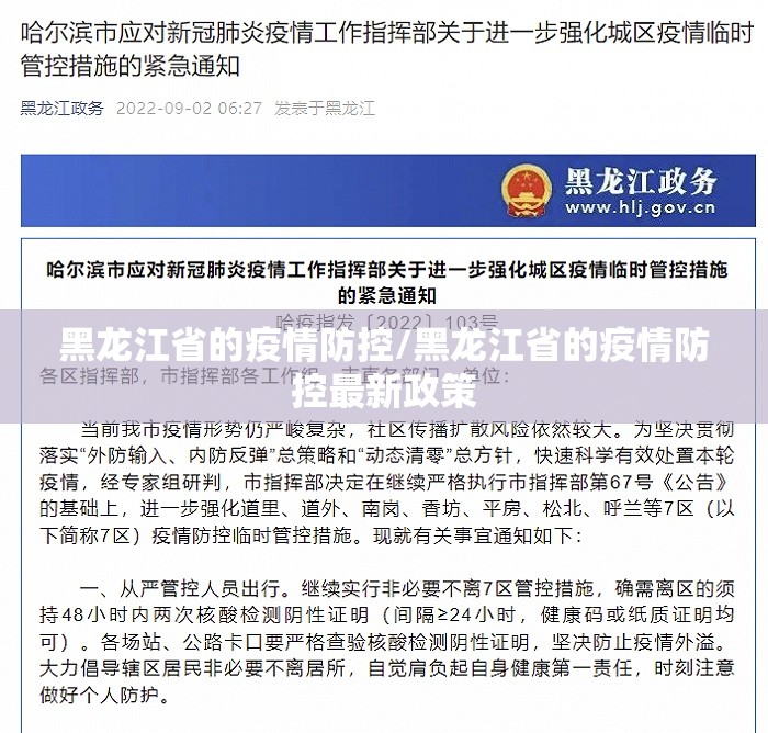 黑龙江省的疫情防控/黑龙江省的疫情防控最新政策
