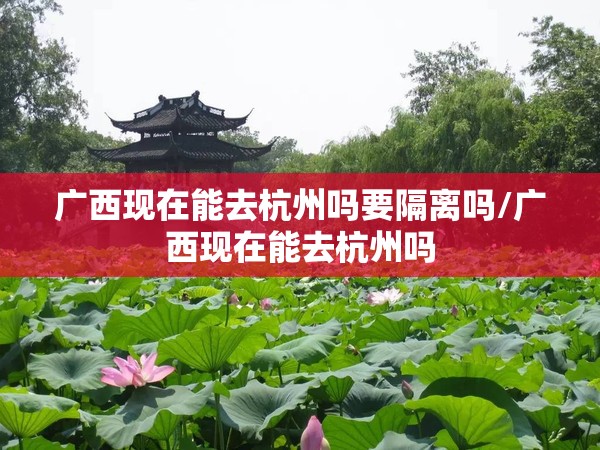 广西现在能去杭州吗要隔离吗/广西现在能去杭州吗
