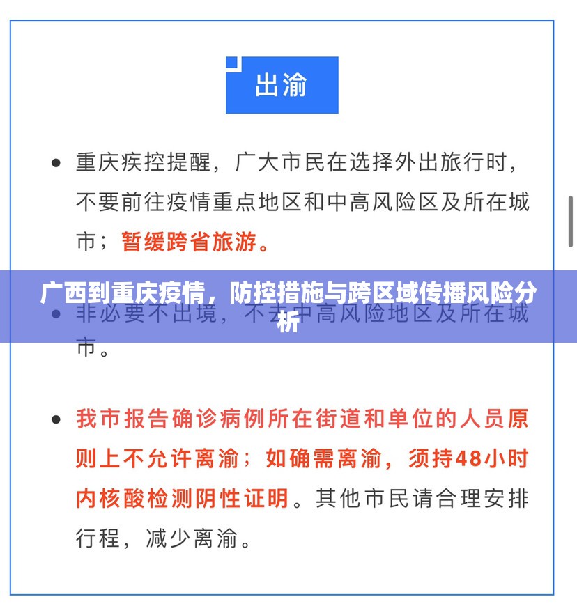 广西到重庆疫情，防控措施与跨区域传播风险分析