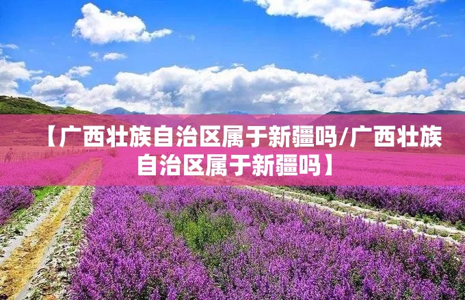 【广西壮族自治区属于新疆吗/广西壮族自治区属于新疆吗】
