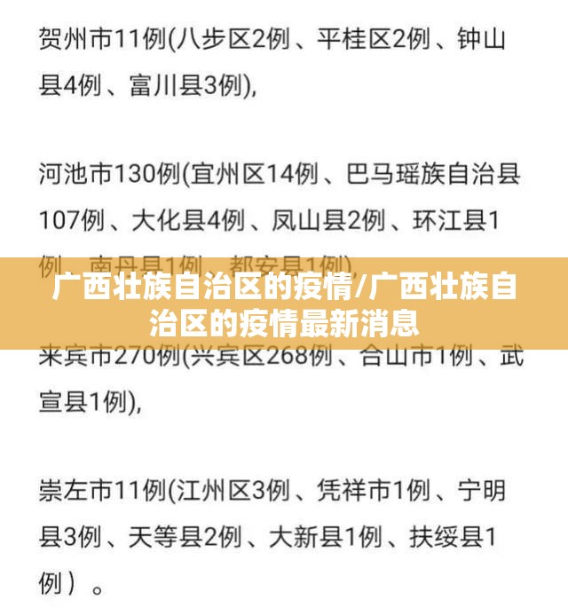 广西壮族自治区的疫情/广西壮族自治区的疫情最新消息
