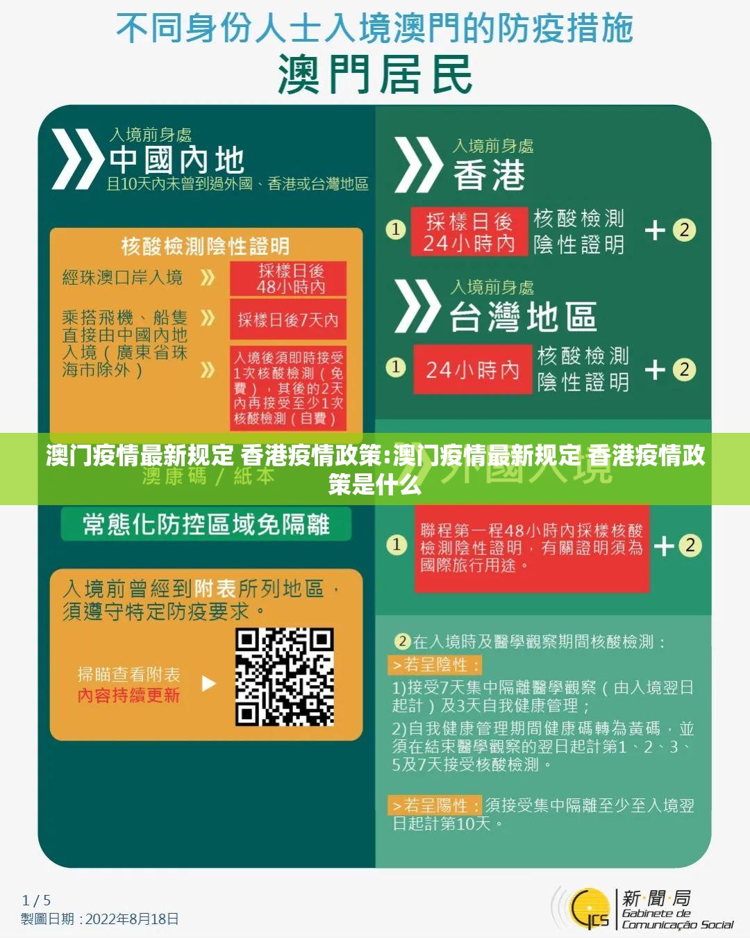 澳门疫情最新规定 香港疫情政策:澳门疫情最新规定 香港疫情政策是什么