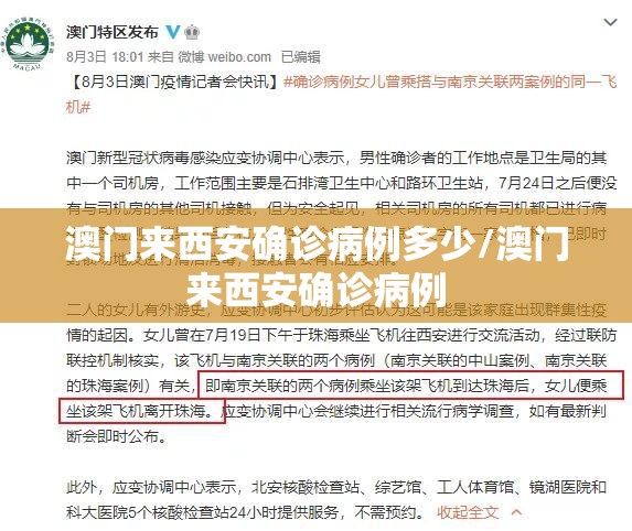 澳门来西安确诊病例多少/澳门来西安确诊病例