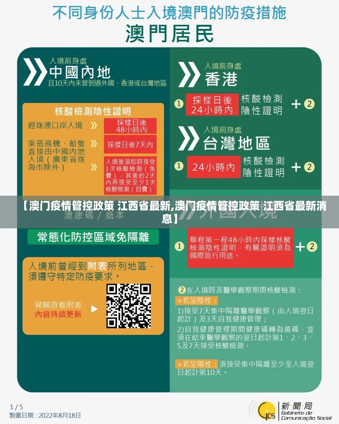 【澳门疫情管控政策 江西省最新,澳门疫情管控政策 江西省最新消息】