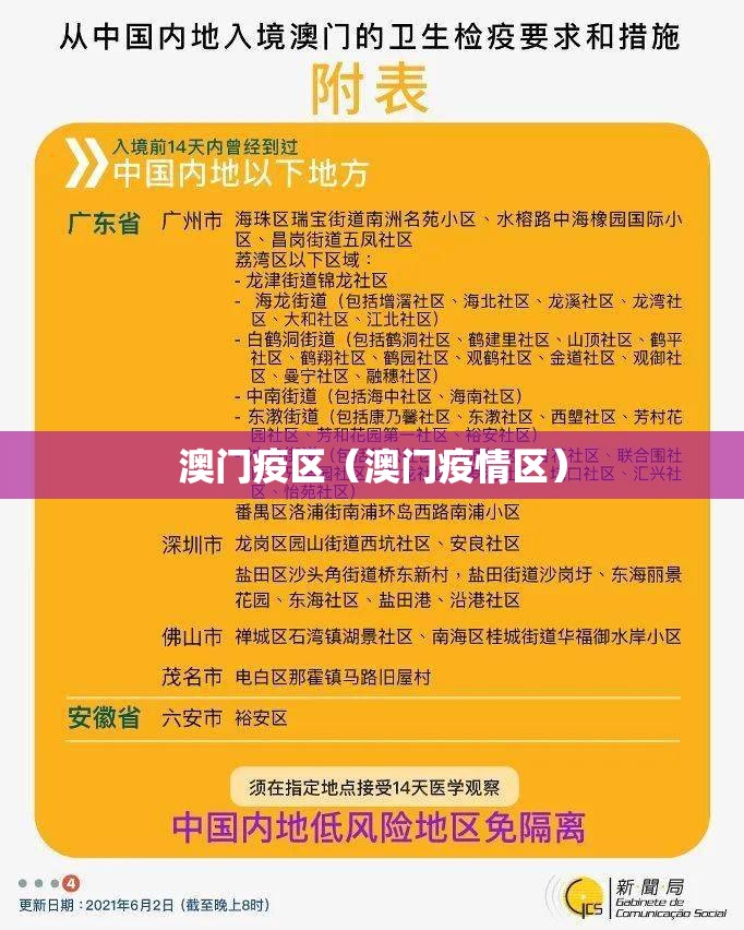 澳门疫区（澳门疫情区）