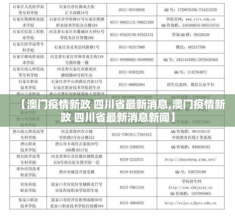 【澳门疫情新政 四川省最新消息,澳门疫情新政 四川省最新消息新闻】