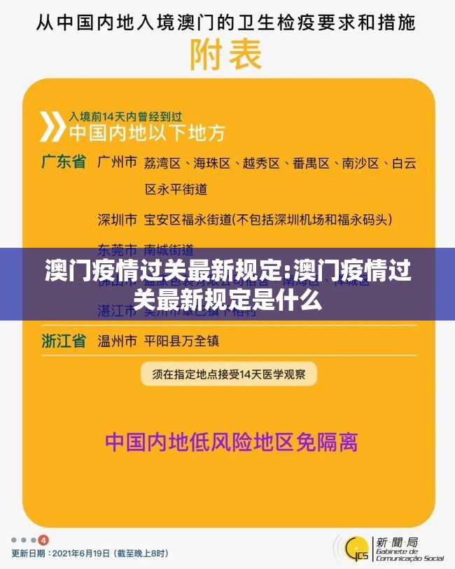 澳门疫情过关最新规定:澳门疫情过关最新规定是什么