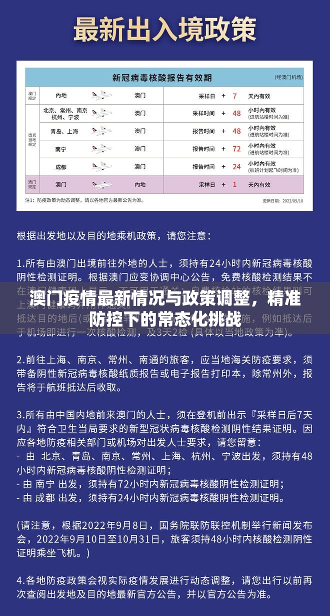 澳门疫情最新情况与政策调整，精准防控下的常态化挑战