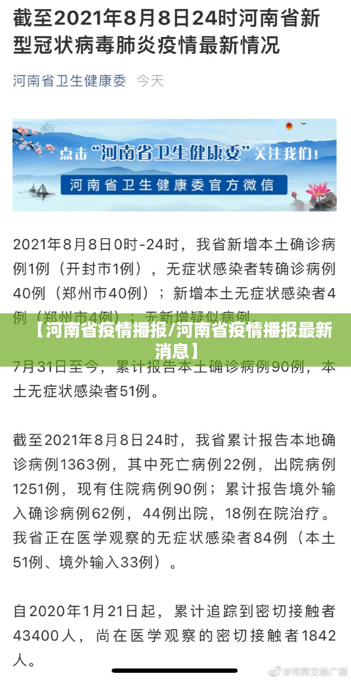【河南省疫情播报/河南省疫情播报最新消息】