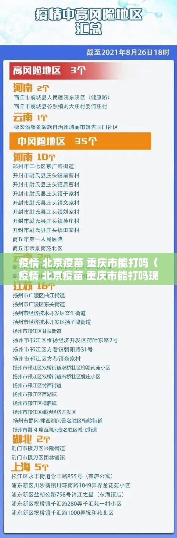 疫情 北京疫苗 重庆市能打吗（疫情 北京疫苗 重庆市能打吗现在）