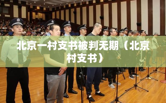 北京一村支书被判无期（北京 村支书）