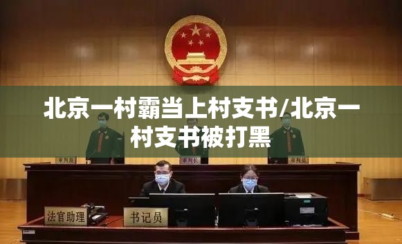 北京一村霸当上村支书/北京一村支书被打黑