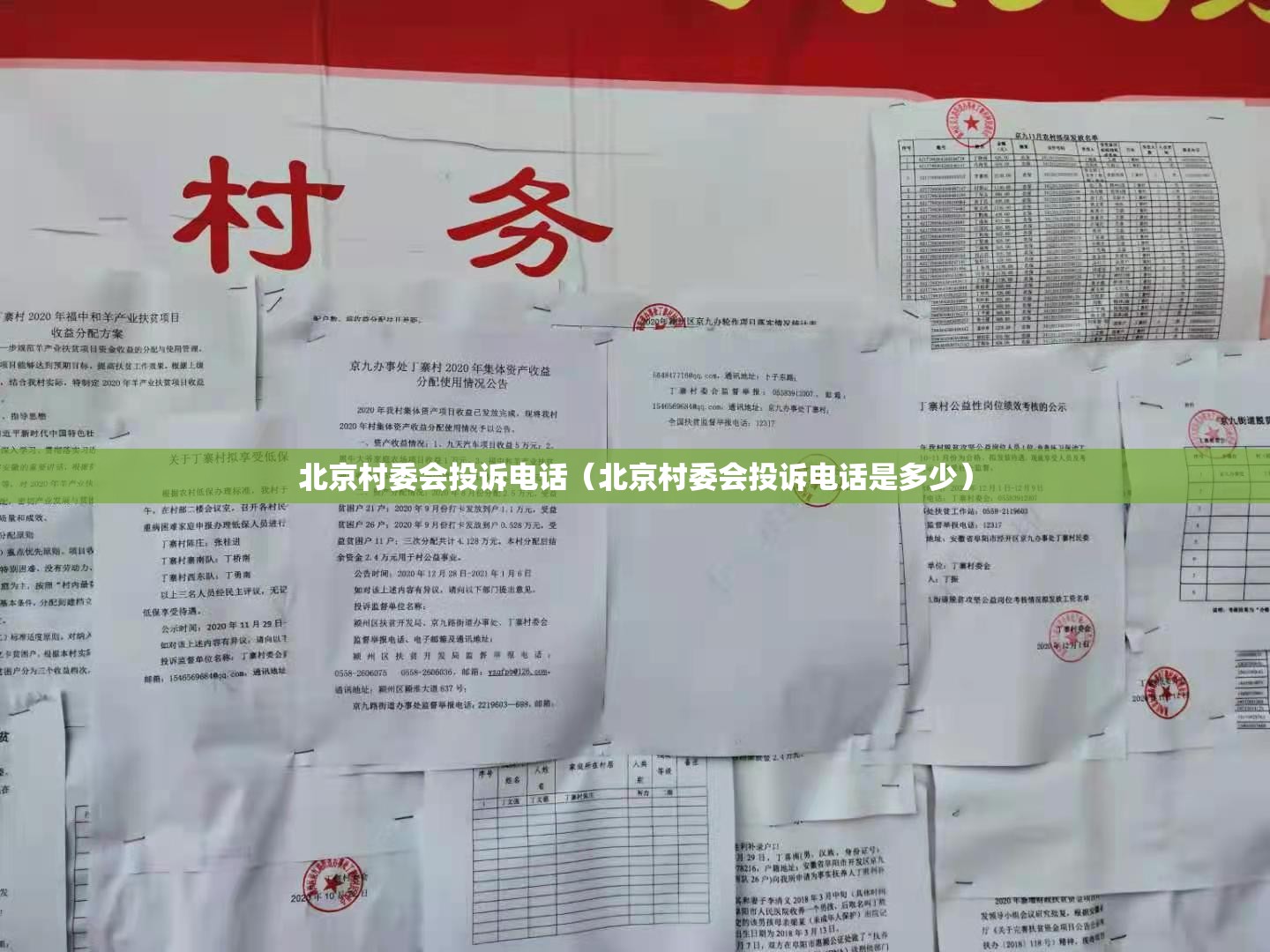 北京村委会投诉电话（北京村委会投诉电话是多少）