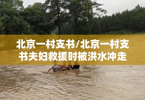 北京一村支书/北京一村支书夫妇救援时被洪水冲走了