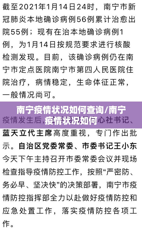 南宁疫情状况如何查询/南宁疫情状况如何