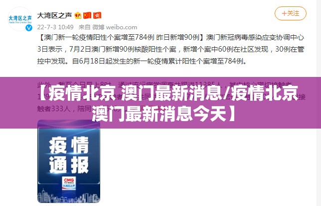 【疫情北京 澳门最新消息/疫情北京 澳门最新消息今天】
