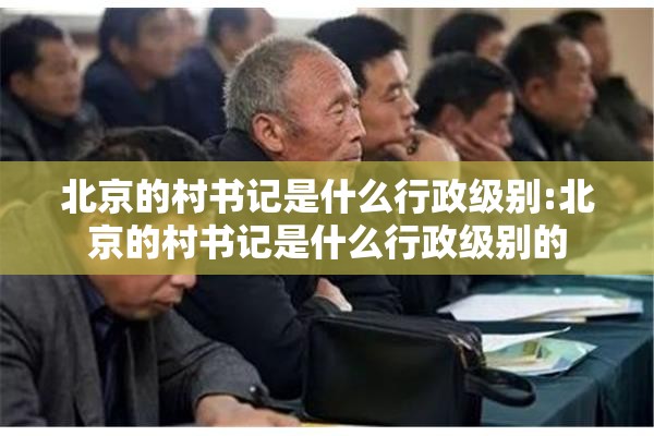 北京的村书记是什么行政级别:北京的村书记是什么行政级别的