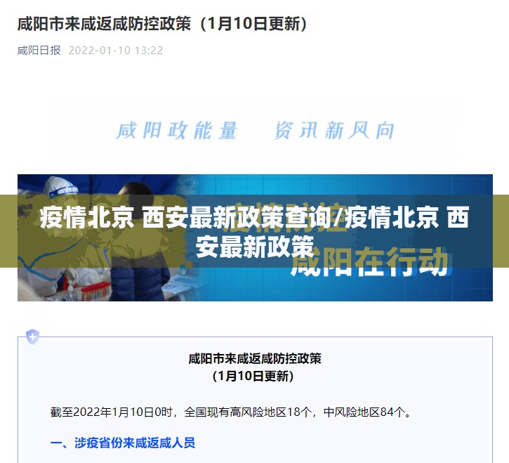 疫情北京 西安最新政策查询/疫情北京 西安最新政策