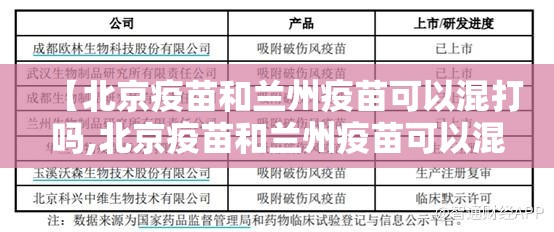 【北京疫苗和兰州疫苗可以混打吗,北京疫苗和兰州疫苗可以混打吗现在】