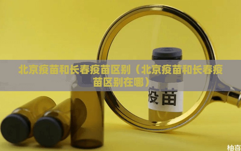 北京疫苗和长春疫苗区别（北京疫苗和长春疫苗区别在哪）