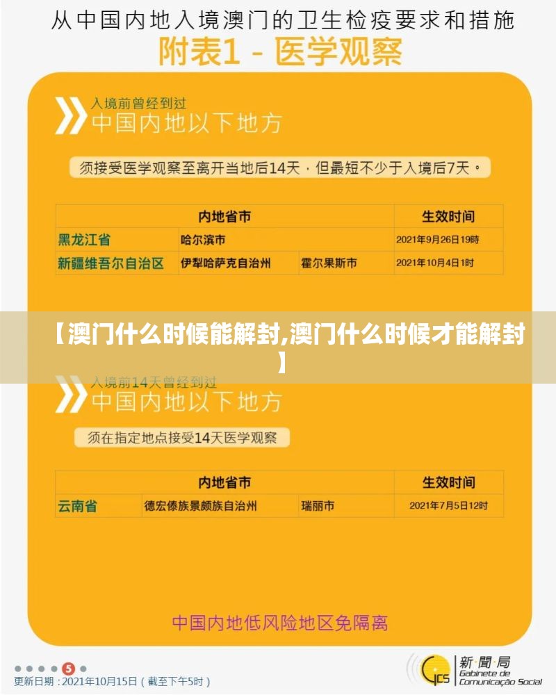 【澳门什么时候能解封,澳门什么时候才能解封】