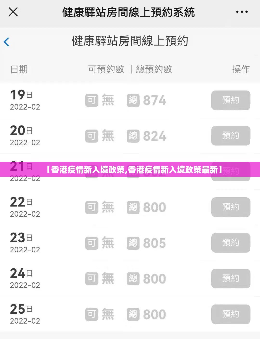 【香港疫情新入境政策,香港疫情新入境政策最新】
