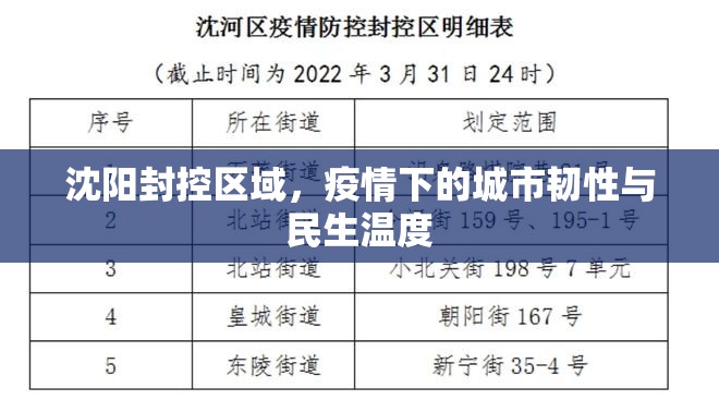 沈阳封控区域，疫情下的城市韧性与民生温度