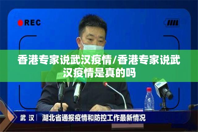 香港专家说武汉疫情/香港专家说武汉疫情是真的吗