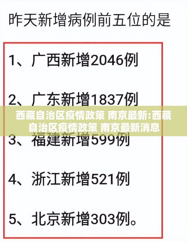 西藏自治区疫情政策 南京最新:西藏自治区疫情政策 南京最新消息