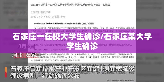 石家庄一在校大学生确诊/石家庄某大学学生确诊