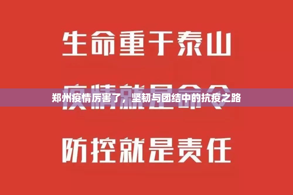 郑州疫情厉害了，坚韧与团结中的抗疫之路
