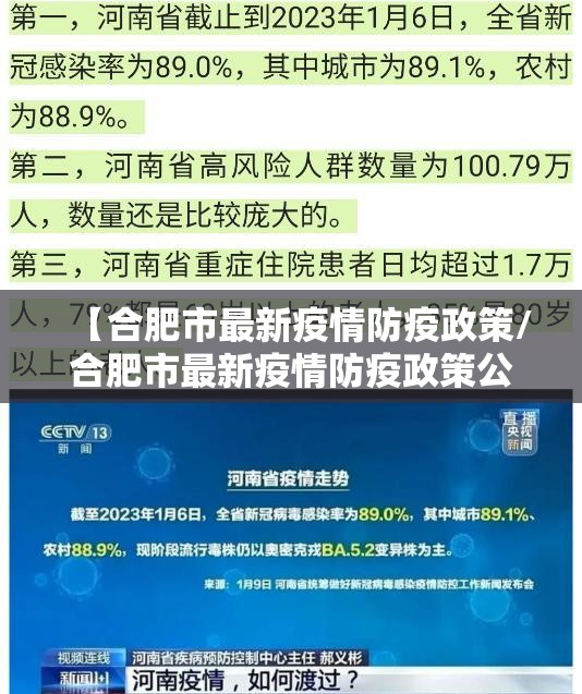 【合肥市最新疫情防疫政策/合肥市最新疫情防疫政策公告】
