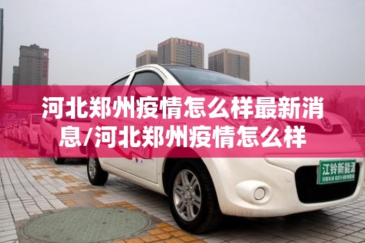 河北郑州疫情怎么样最新消息/河北郑州疫情怎么样