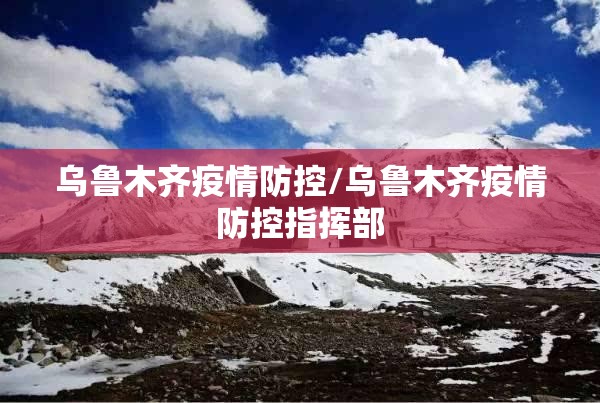 乌鲁木齐疫情防控/乌鲁木齐疫情防控指挥部