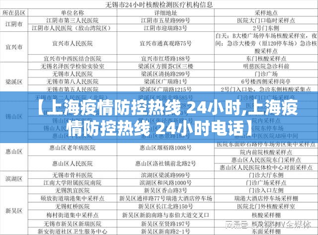 【上海疫情防控热线 24小时,上海疫情防控热线 24小时电话】