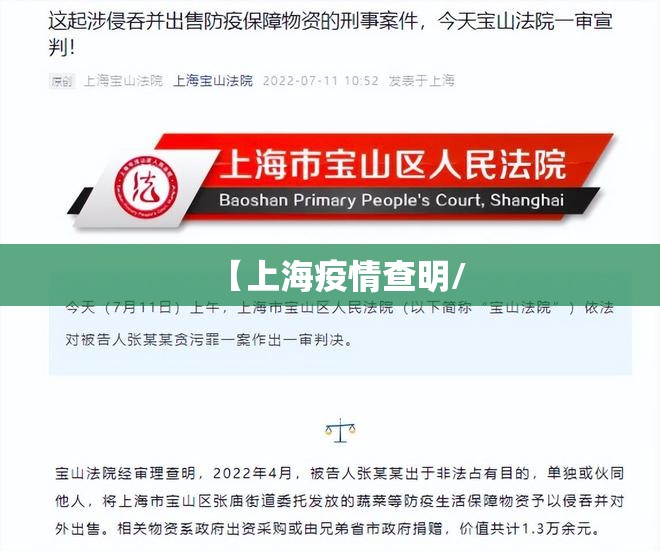 【上海疫情查明/