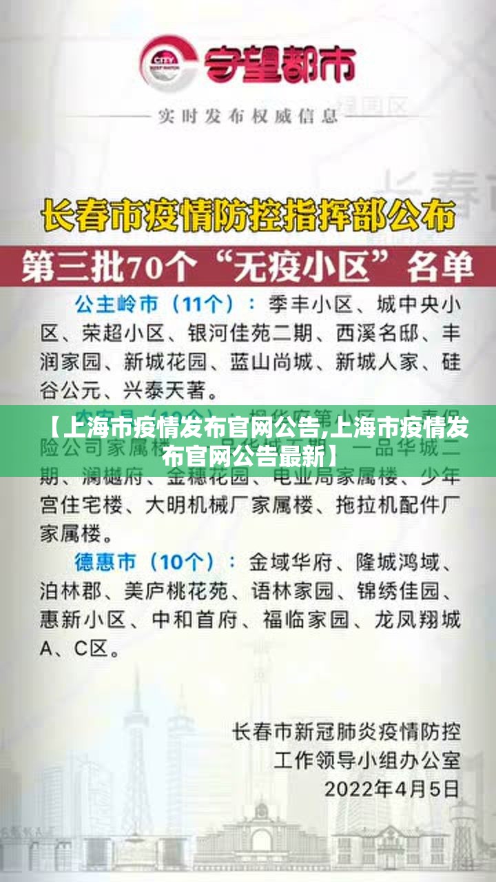 【上海市疫情发布官网公告,上海市疫情发布官网公告最新】
