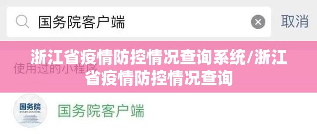 浙江省疫情防控情况查询系统/浙江省疫情防控情况查询