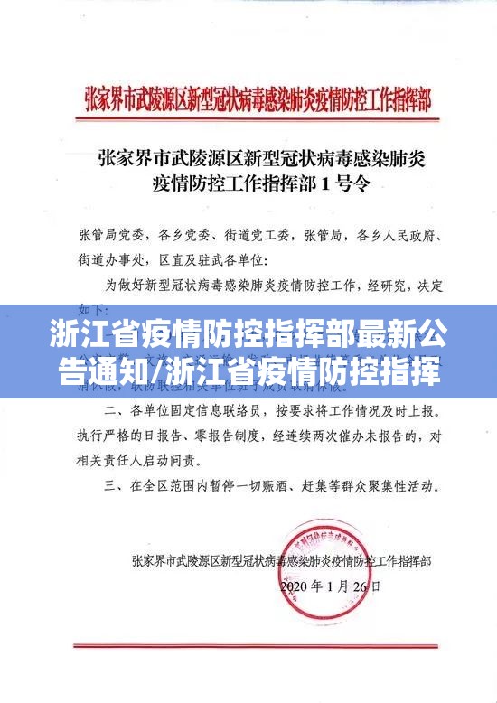 浙江省疫情防控指挥部最新公告通知/浙江省疫情防控指挥部最新公告