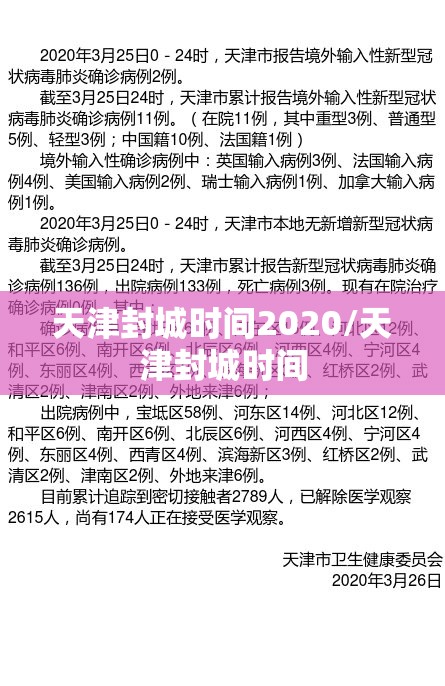 天津封城时间2020/天津封城时间