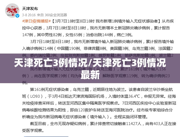 天津死亡3例情况/天津死亡3例情况最新