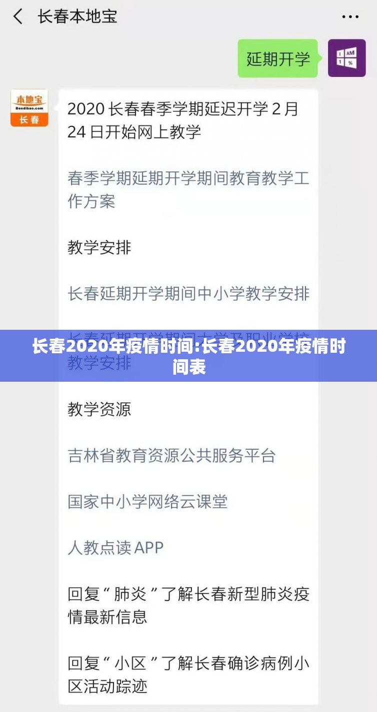 长春2020年疫情时间:长春2020年疫情时间表
