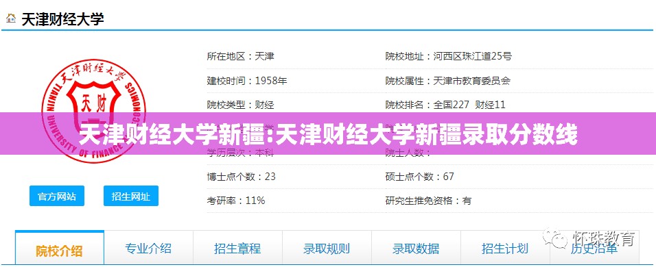 天津财经大学新疆:天津财经大学新疆录取分数线