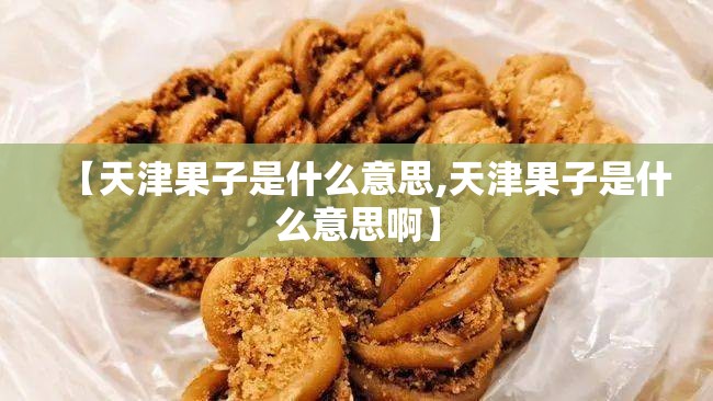 【天津果子是什么意思,天津果子是什么意思啊】