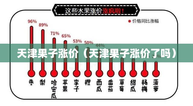 天津果子涨价（天津果子涨价了吗）