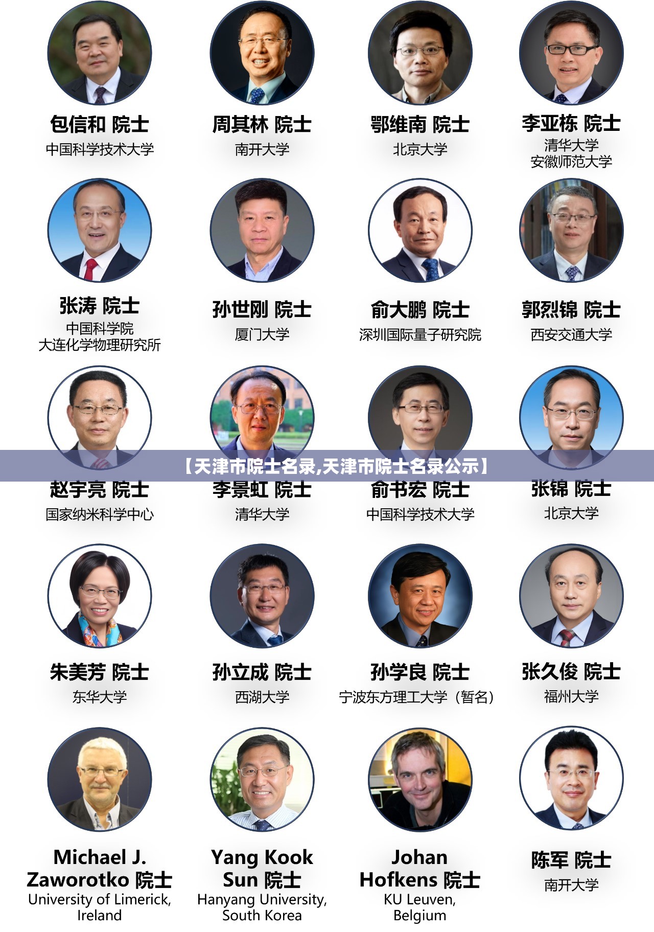 【天津市院士名录,天津市院士名录公示】
