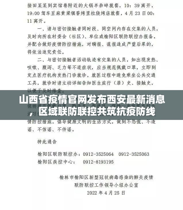 山西省疫情官网发布西安最新消息，区域联防联控共筑抗疫防线