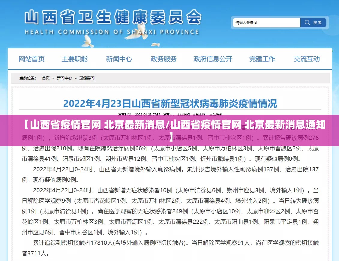 【山西省疫情官网 北京最新消息/山西省疫情官网 北京最新消息通知】